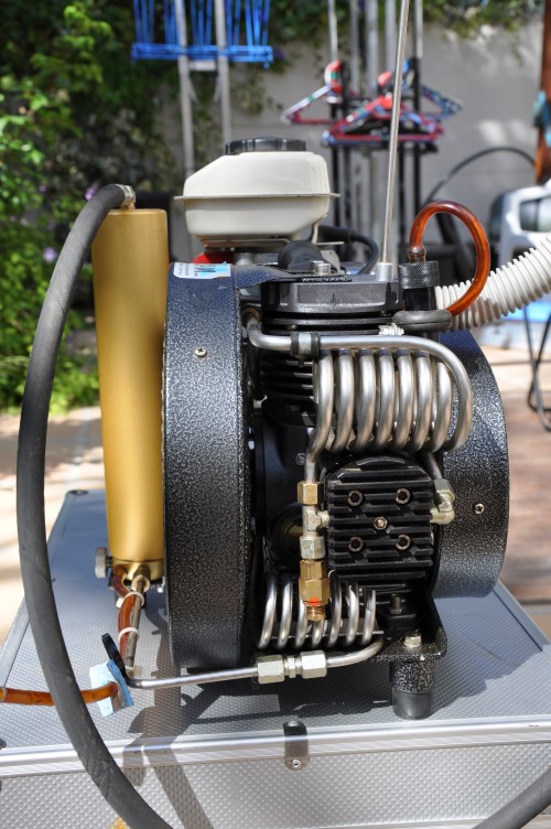 Close up of the compressor