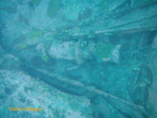 What remains of the SS Lusitania